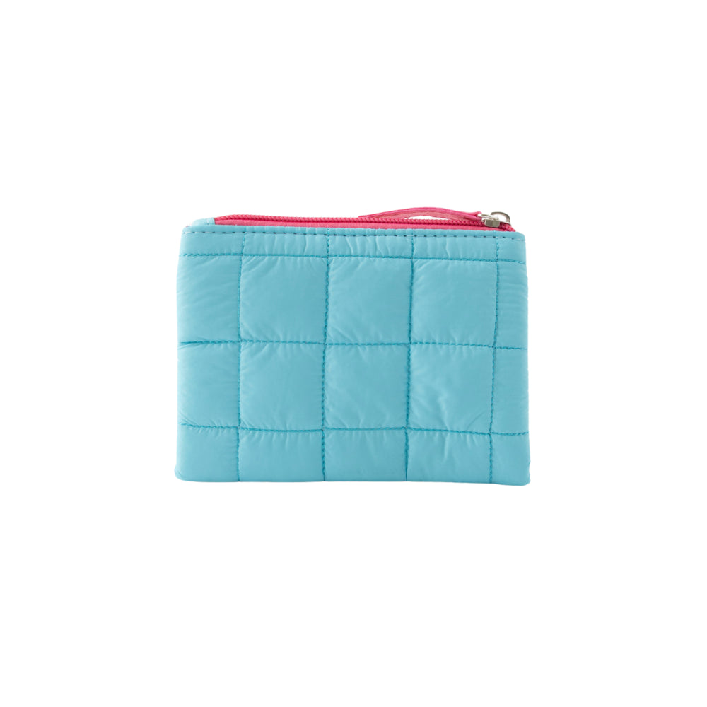 Vivid Collection Quilted Wallet - BLUE